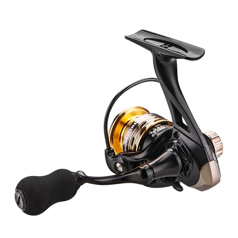 Moulinet de pêche spinning mini DEUKIO 1000 roulement fluide frein 5kg pour pêche légère en eau douce