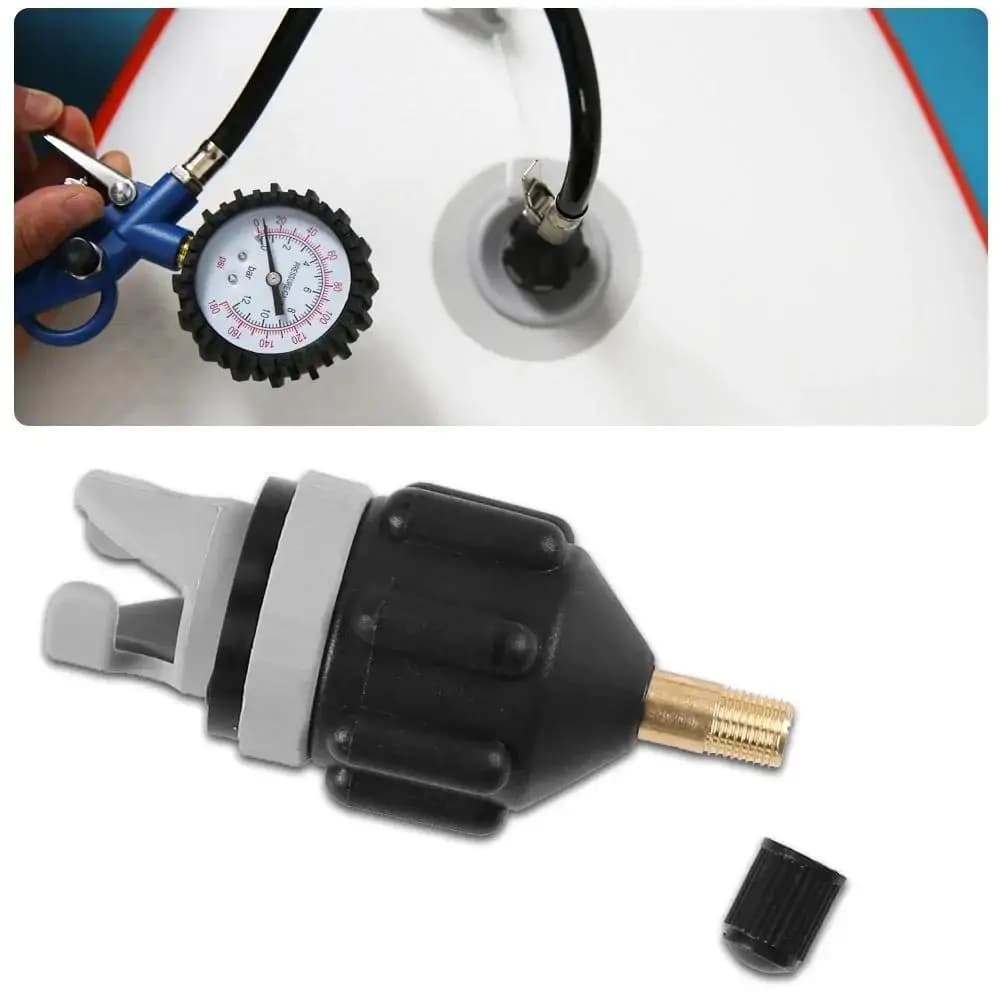 Adaptateur de valve pour pompe à kayak gonflable - Connexion universelle pour SUP, bateaux et équipements de pêche