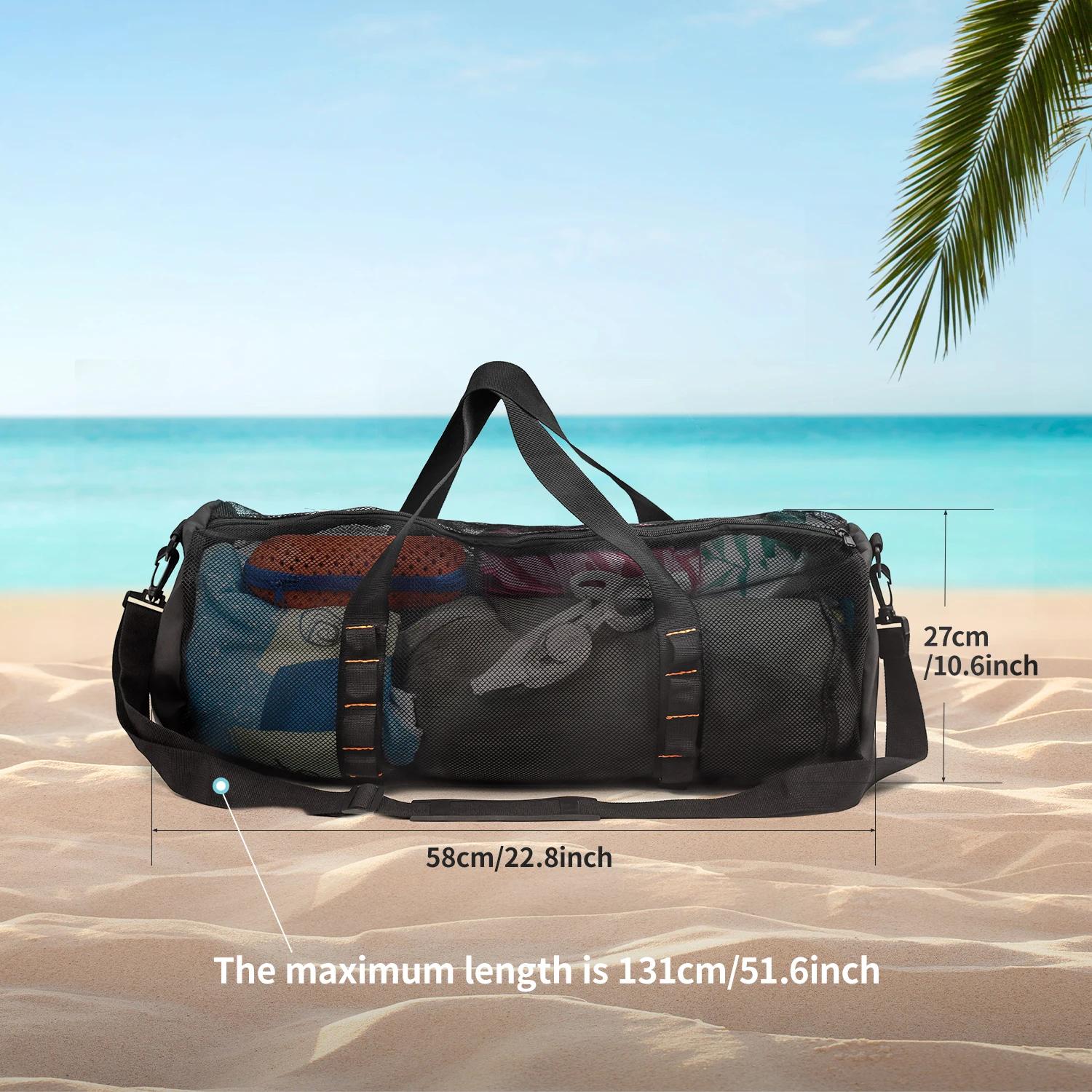 Grand sac filet de plongée pour pêche sous-marine - Duffle mesh extra large pour matériel de pêche humide