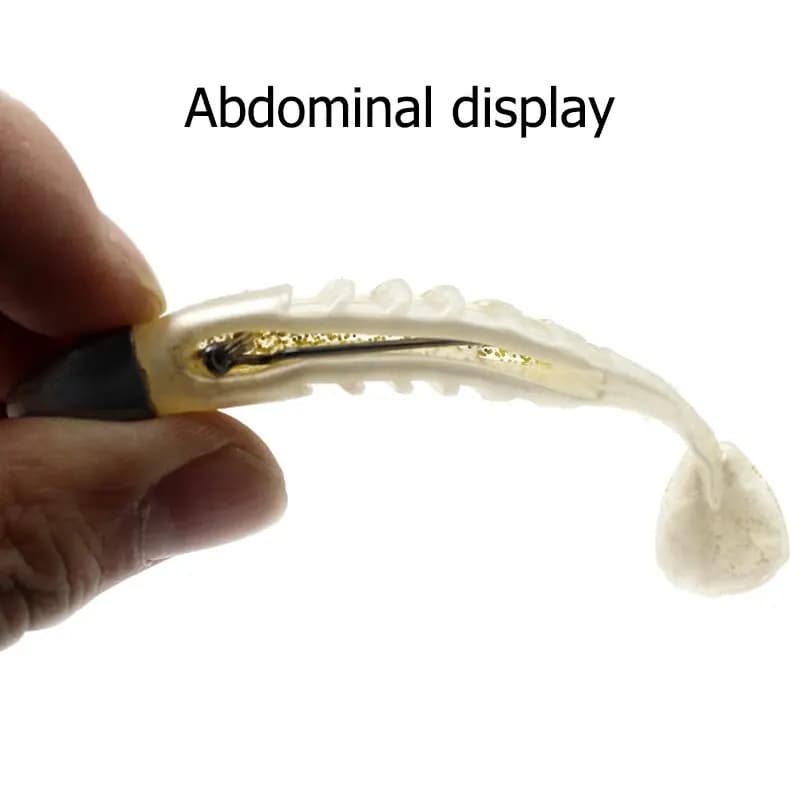 Leurre souple T Tail 10cm 15.5g et 13cm 26g avec tête plombée et hameçon barbelé pour la pêche