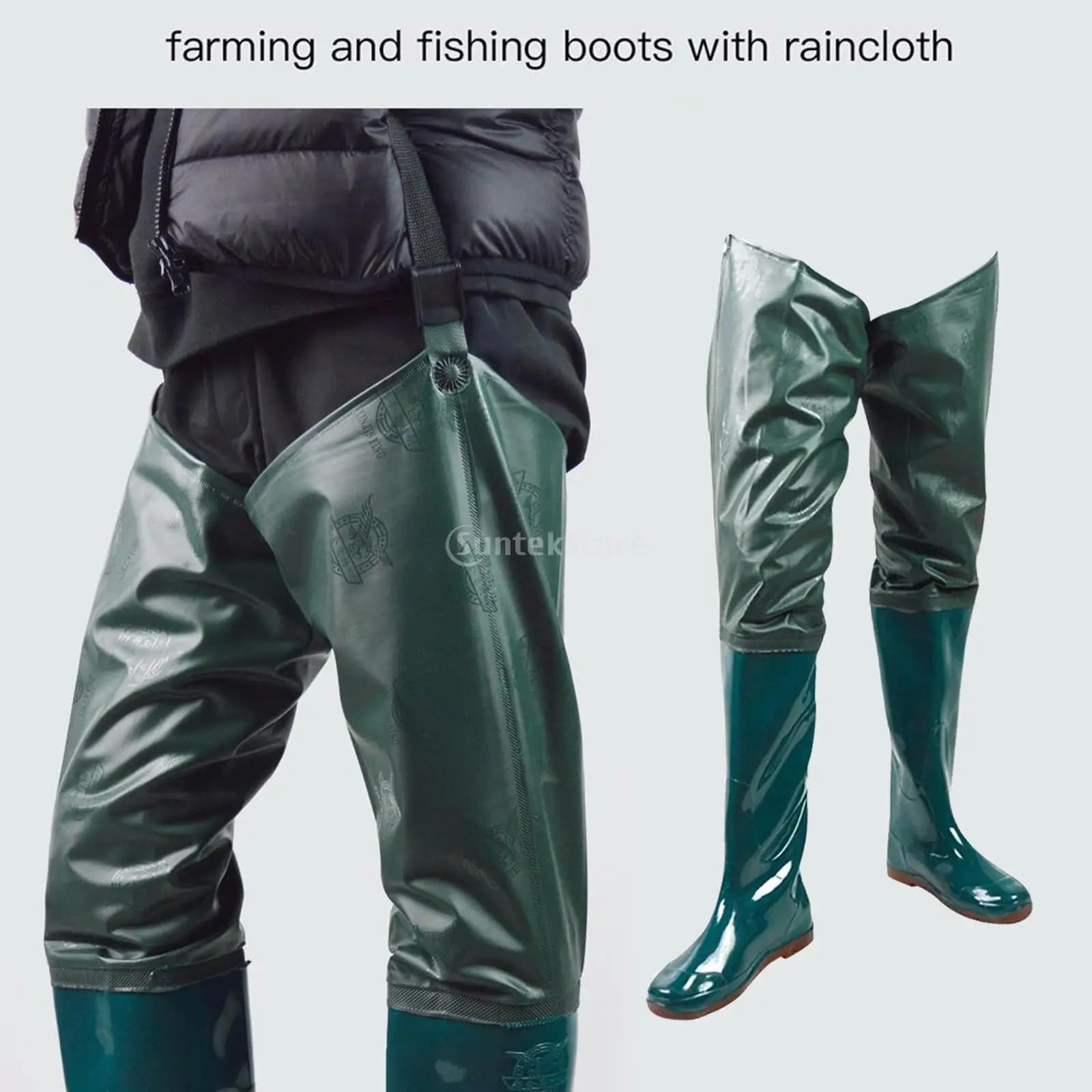 Waders hanche pêche pantalon wading bottes rivière légères imperméables pantalon eau chasse jardinage