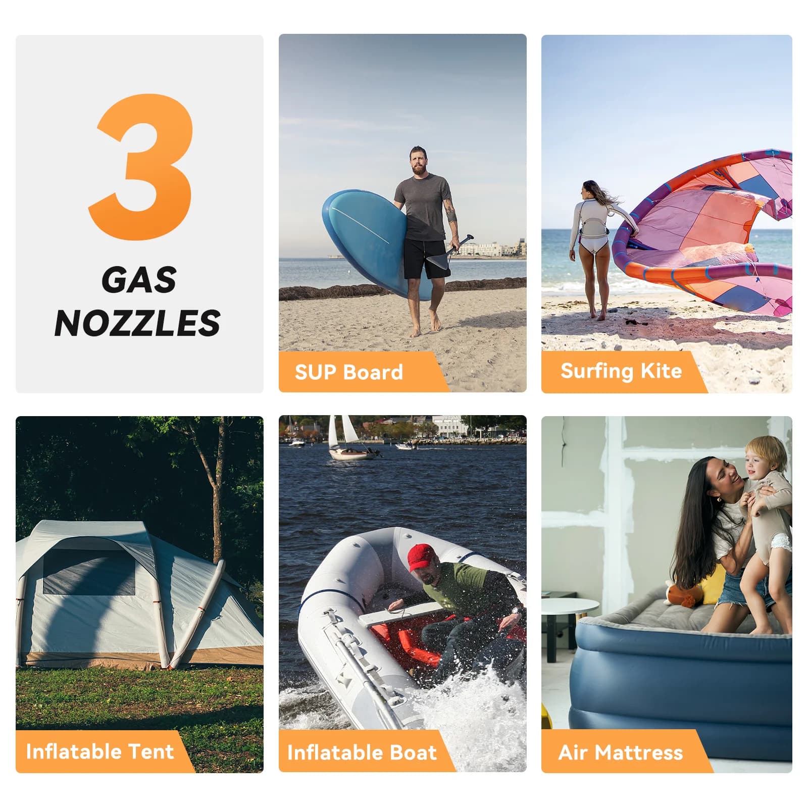 Pompe électrique paddle dwndpump avec batterie 38.48Wh - Pompe gonflage dégonflage SUP, kayak et bateau gonflable 20PSI