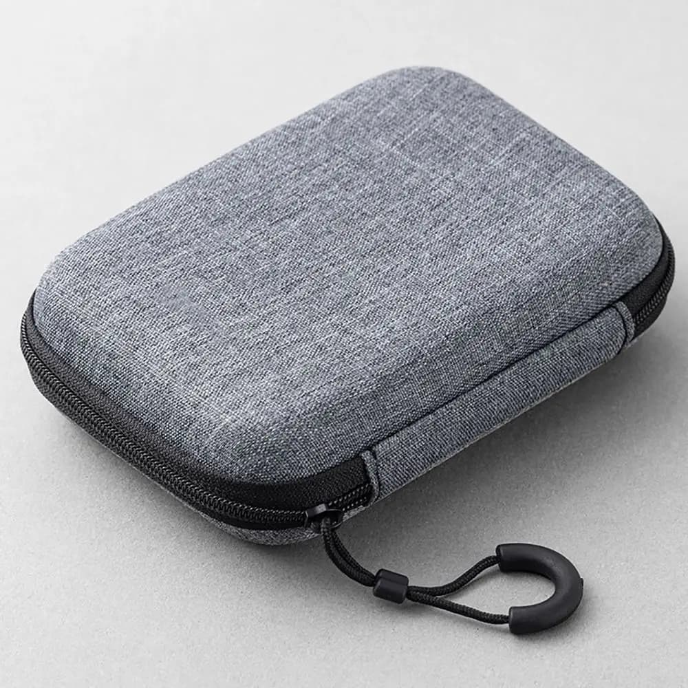 Pochette EVA mini zippée pour Airpods - Étui écouteurs câble charge accessoires numériques portable