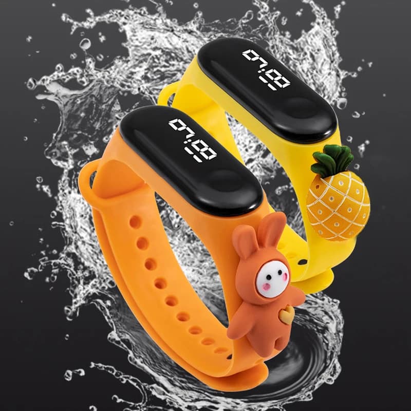 Montre étanche enfant dinosaure licorne jouet éducatif bracelet digital électronique LED pour garçon fille