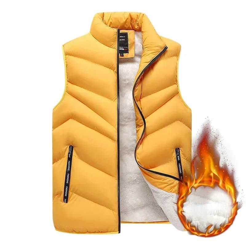 Veste polaire pêche sans manches 2023 - Zip chaud hiver épais - Grande taille pêcheurs
