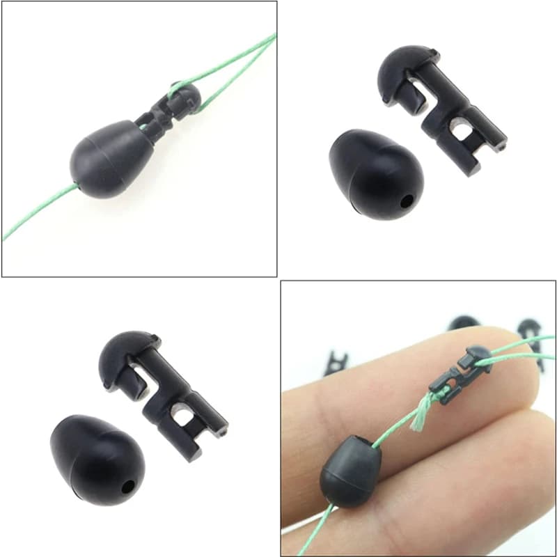 50PCS perles connecteur feeder méthode pêche carpe - accessoires montage rapide change rapide 2023