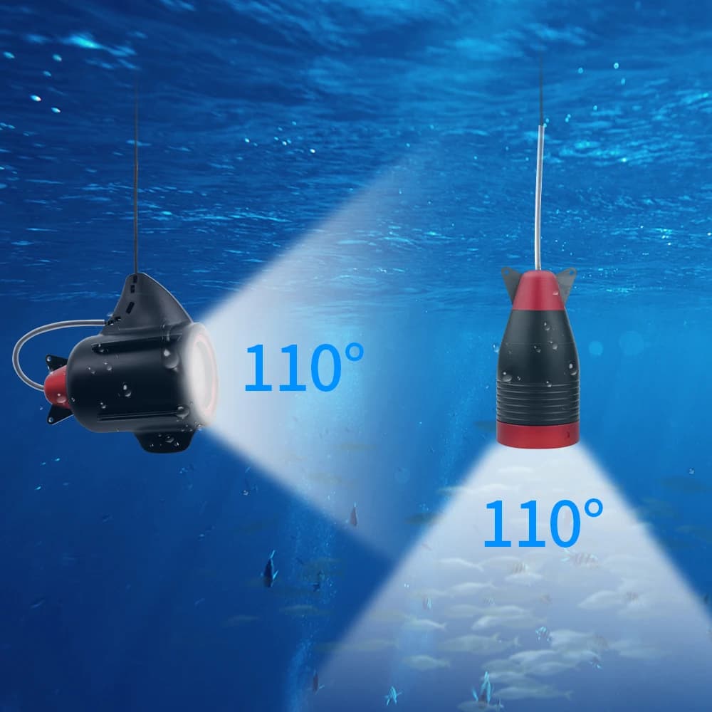 Caméra de pêche sous-marine Erchang 7" infrarouge 24 LEDs pour pêche sur glace hivernale