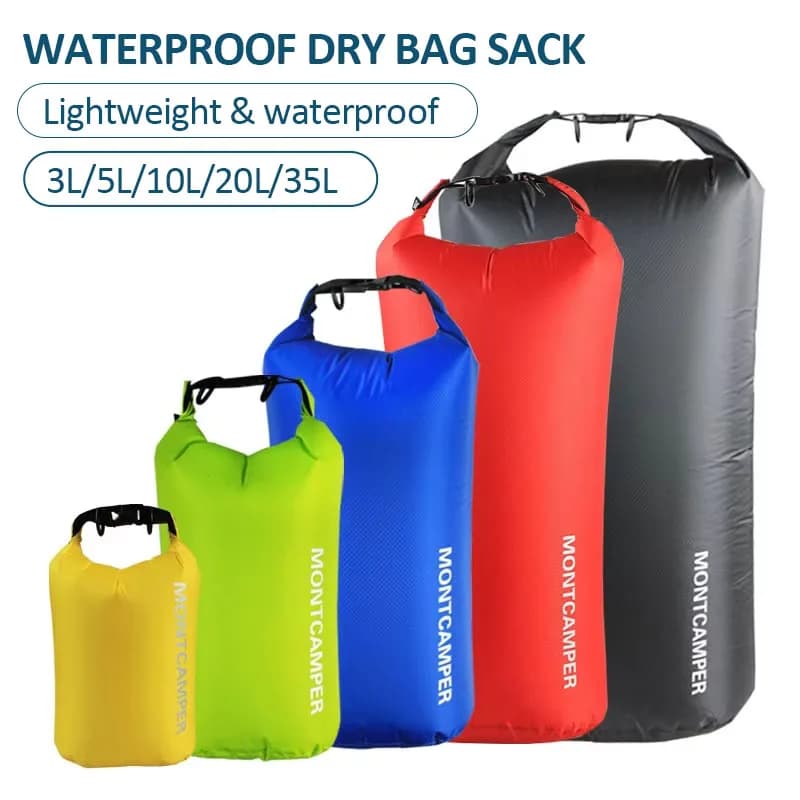 Sac étanche 3L à 35L pour pêche en kayak - Sac de rangement waterproof ultraléger pour matériel