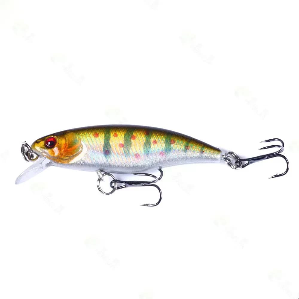 Leurre dur professionnel jerkbait 52mm pour brochet perche, leurre nageur coulant minnow appât carnassier