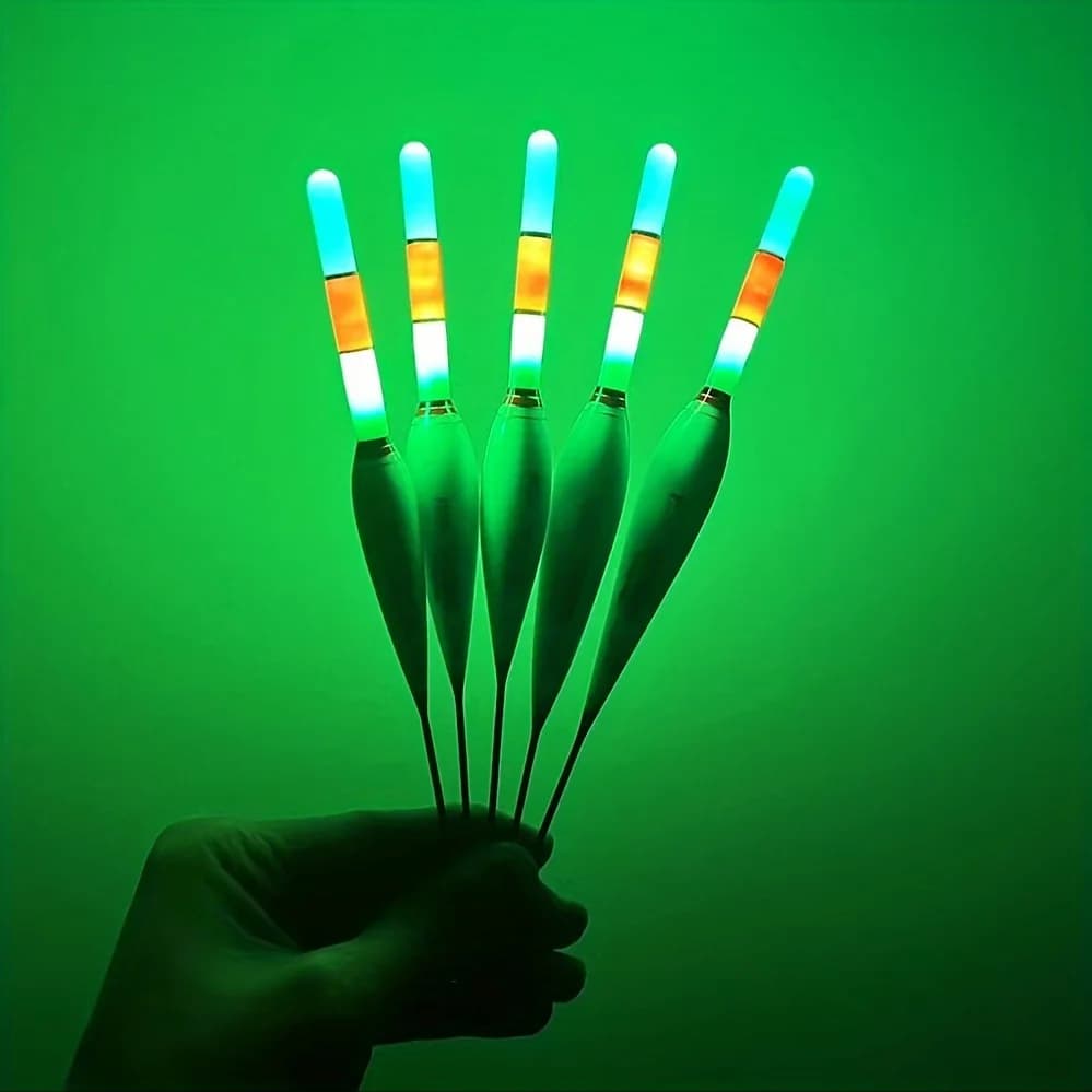 Flotteur lumineux électronique 2 pièces pour pêche de nuit grande flottabilité CR425, matériel de pêche estival 2024