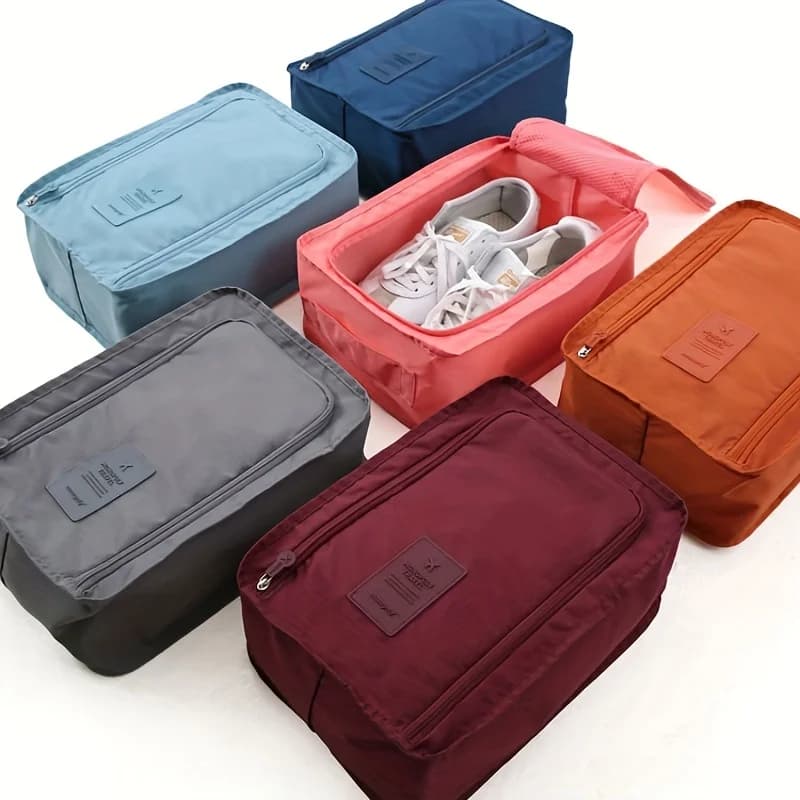 Petit sac à chaussures pliable et étanche pour voyage - Sac rangement plage multifonction