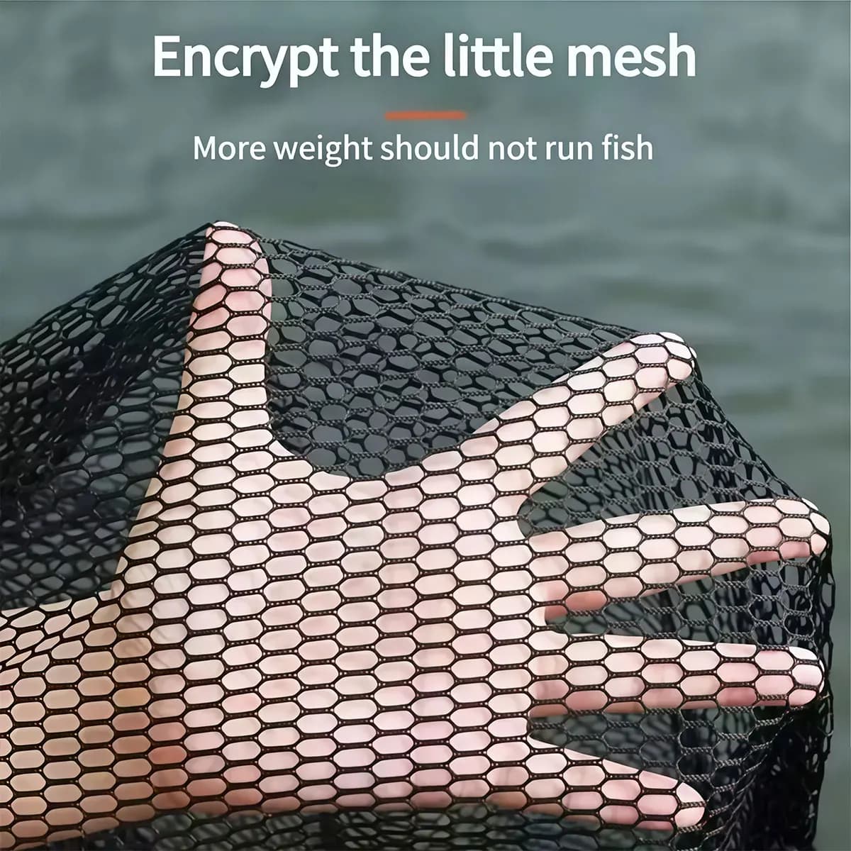 Filet pliable pêche à mailles épaisses - Sac de transport pour poissons vivants et matériel
