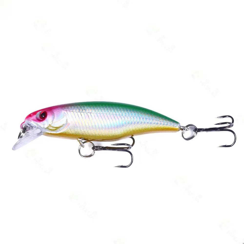 Leurre dur professionnel jerkbait 52mm pour brochet perche, leurre nageur coulant minnow appât carnassier