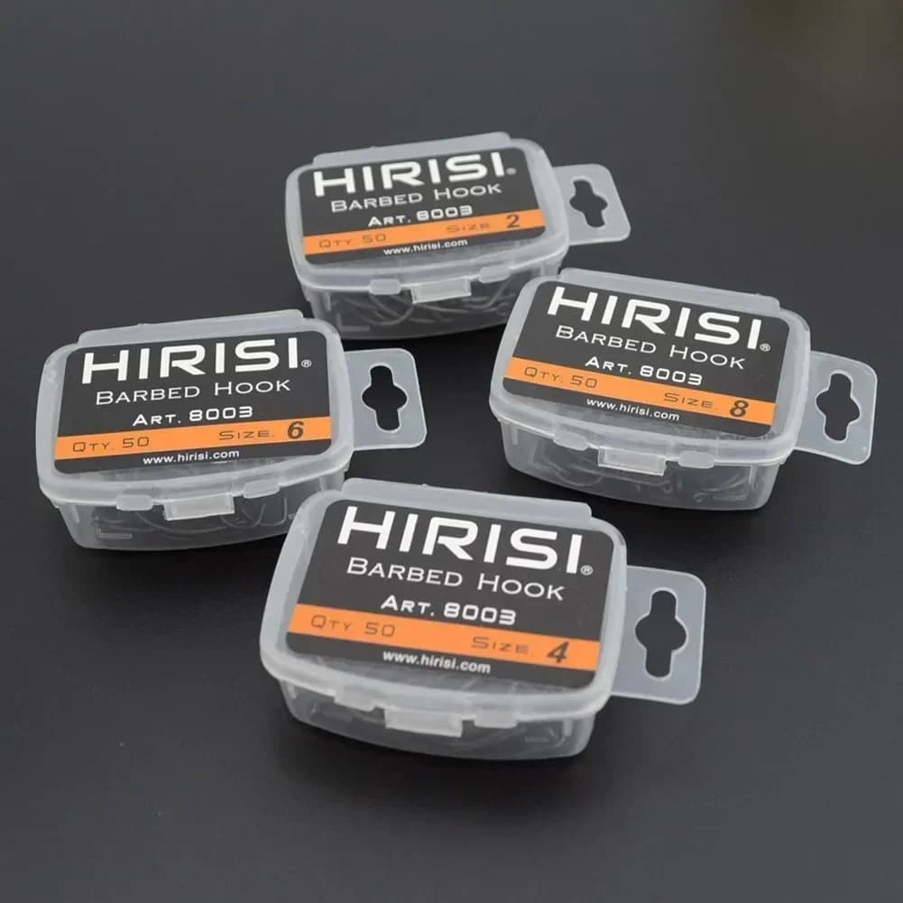 Hameçons carpe courbés professionnels 50 pièces - Séries spéciales pour hair rigs et pêche sportive