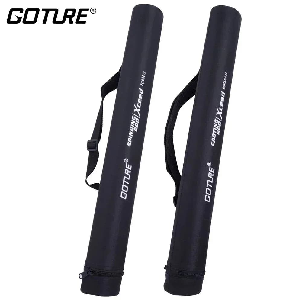 Tube rigide de protection pour canne à pêche Goture portable 64-150cm étui de transport pêche extérieur