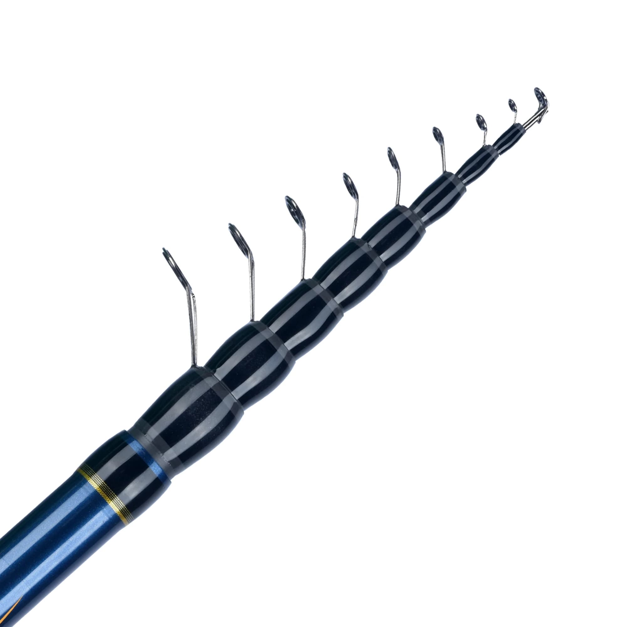 Canne télescopique bolognaise PHISHGER 4-6m 30T carbone - Pêche truite 5-35g ultralégère voyage
