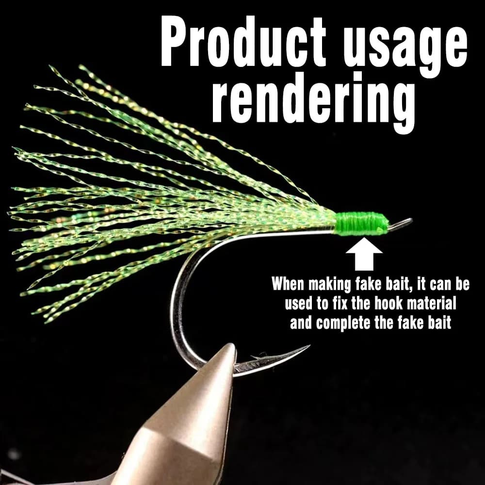 Fil de montage de mouche 150D polyester MNFT, 2 bobines multi-filaments pour matériel de pêche à la mouche