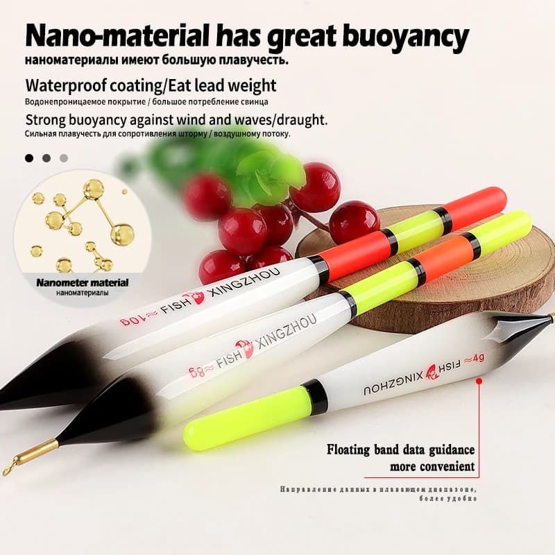 Flotteur lumineux détecteur gravité + accessoires pêche - Kit complet nano outils composite