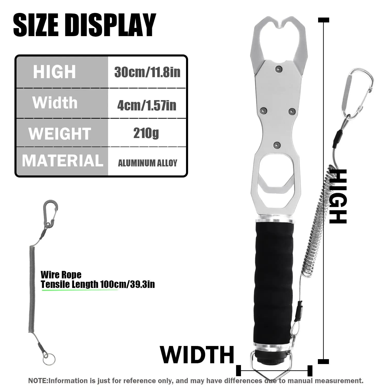 Pince à poisson SAMOLLA aluminium alliage balance 18kg rotation 360° outil de décrochage pour mer