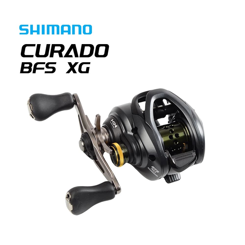 Moulinet Shimano Curado BFS XG 8.2:1 - Système Finesse Tune Break pour pêche légère précise