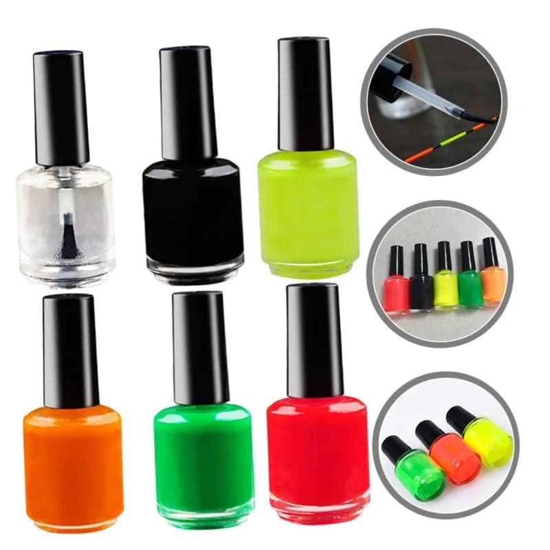 Peinture fluorescente liquide pour flotteurs de pêche - Réparation DIY rapide et outil de bricolage