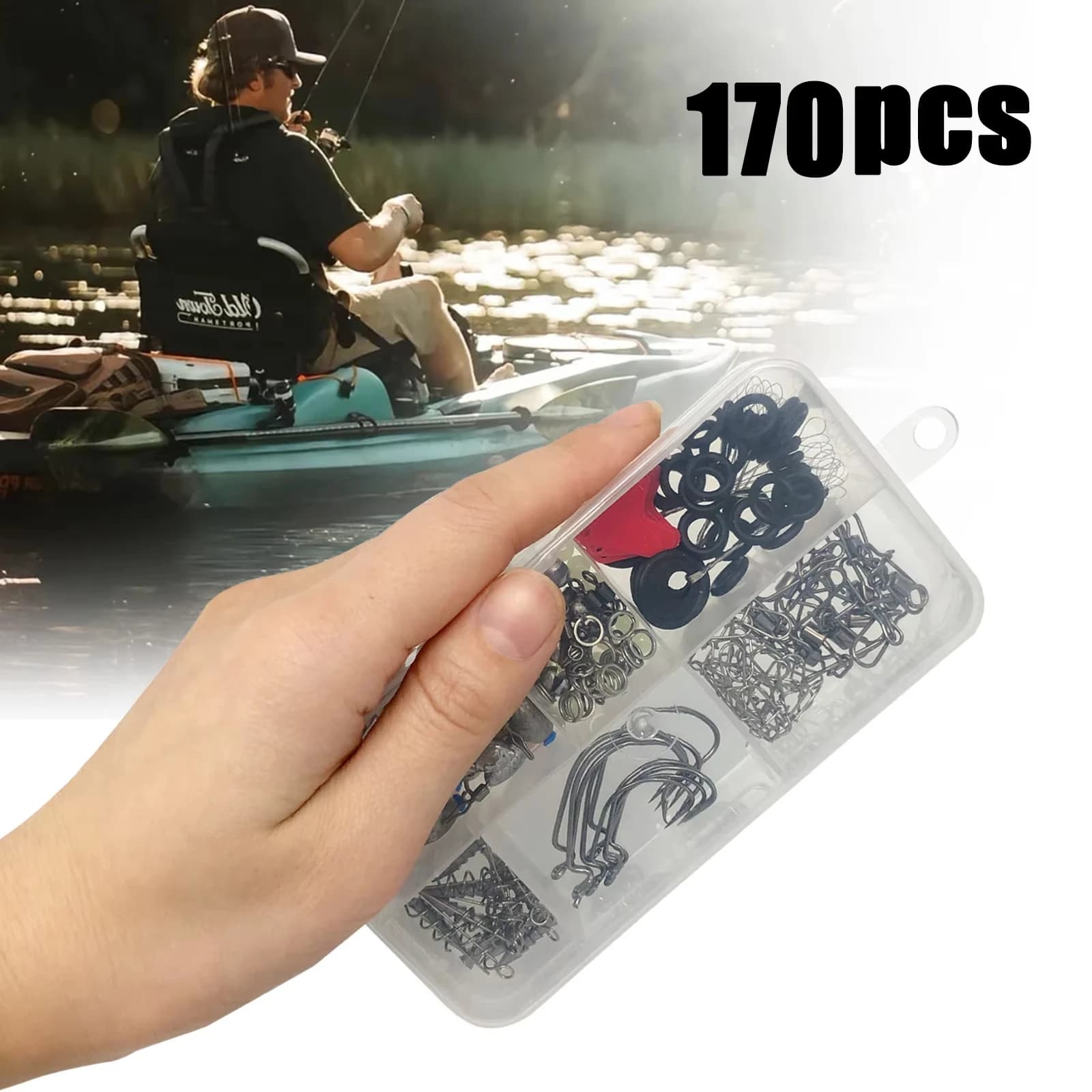 Kit de pêche professionnel 170-410 pièces - Ensemble complet pour truite, bar et pêche en mer