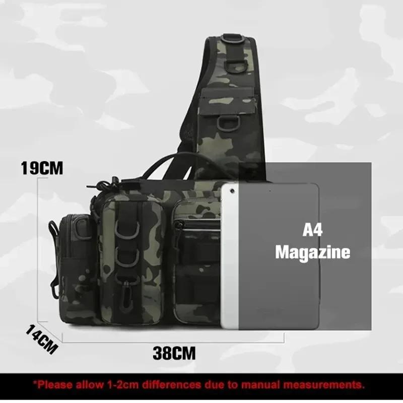 Sac pêche grande capacité 3 en 1 épaule ceinture bandoulière - Sac rangement cannes boîte appâts