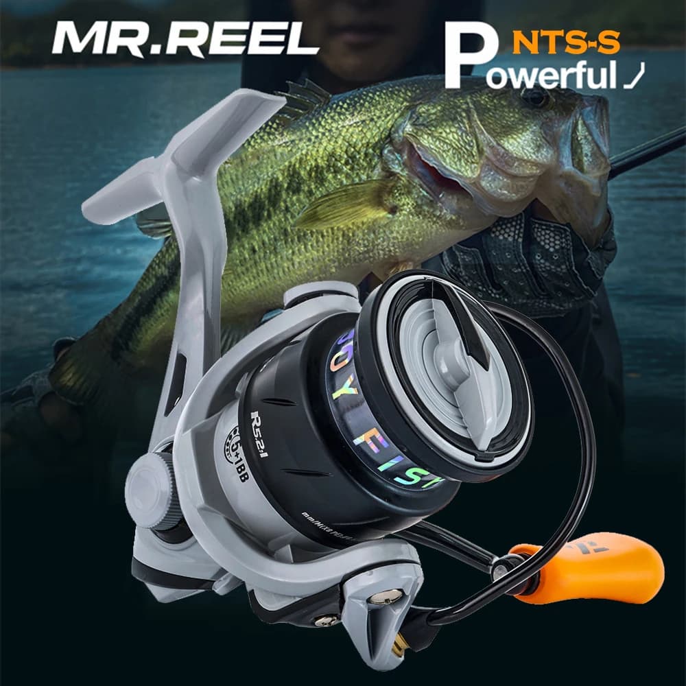 Moulinet spinning MR.REEL pour pêche en mer et rivière - bobine alliage léger et bras CNC métal