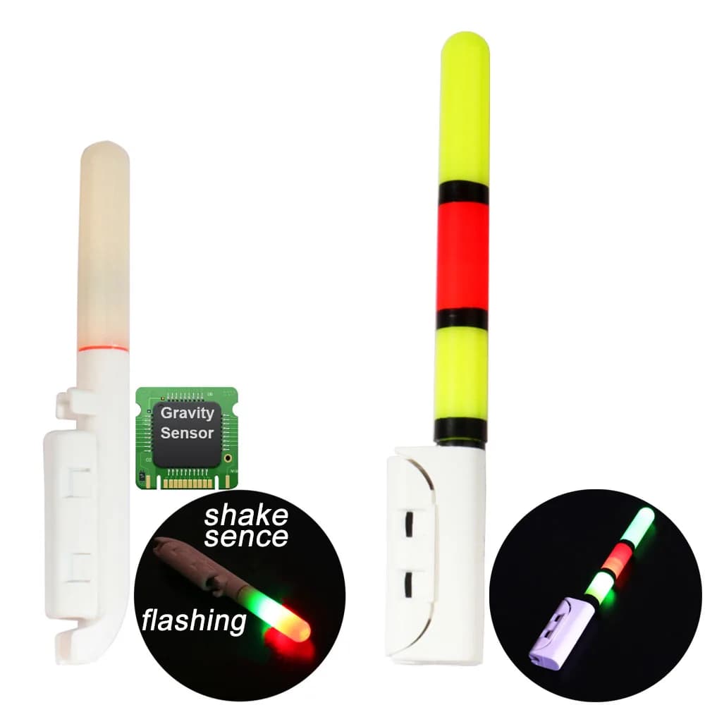 Canne lumineuse de pêche nocturne CR425 étanche avec batterie lithium 3.6V et charge USB amovible