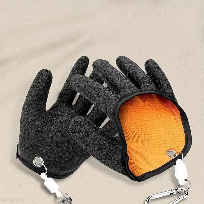 Gants pêche magnétiques anti-dérapants imperméables libération capture gants de pêche