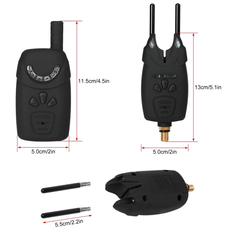Kit alarme de touche sans fil numérique avec récepteur sonore et étui de transport