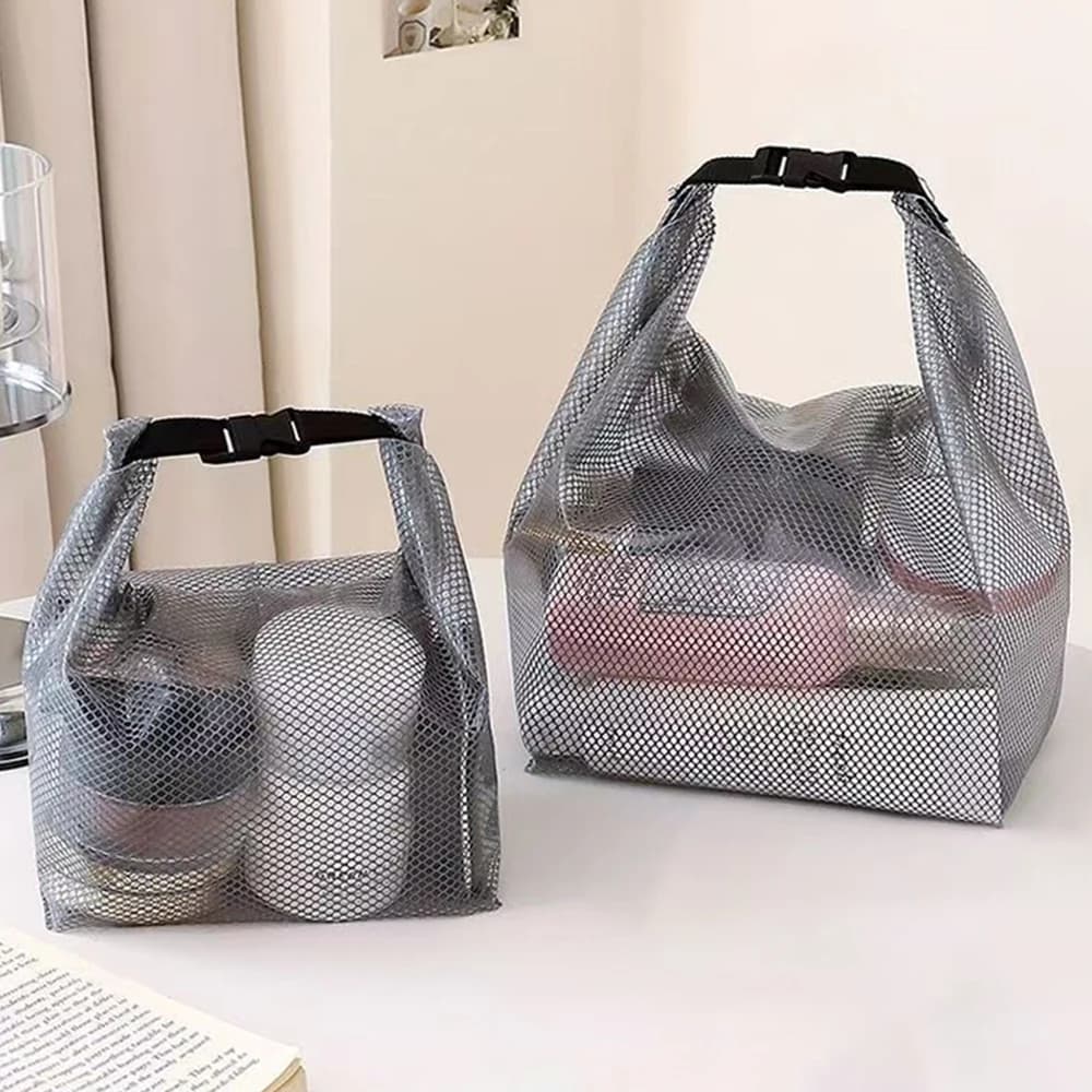 Pochette rangement maquillage voyage grande capacité - Sac étanche main piscine extérieur