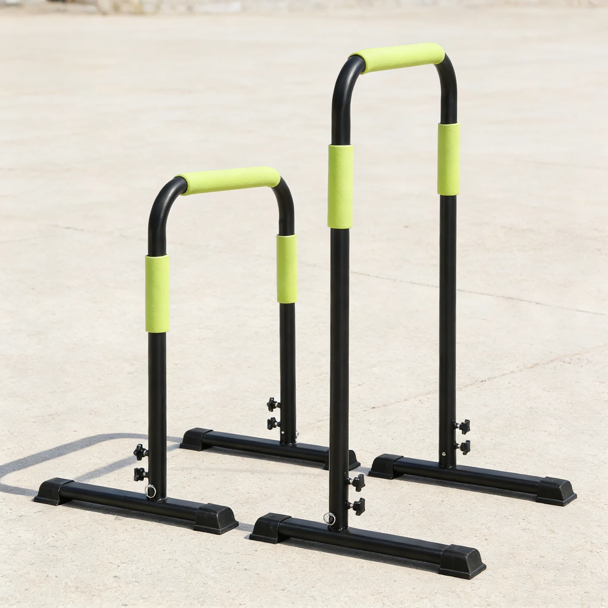 Barres parallèles ajustables en acier pour dips et tractions - Barre de musculation antidérapante professionnelle