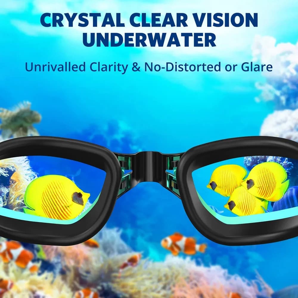 Lunettes de natation Panda professionnelles waterproof - Anti-buée 100% UV sans fuite - Adulte