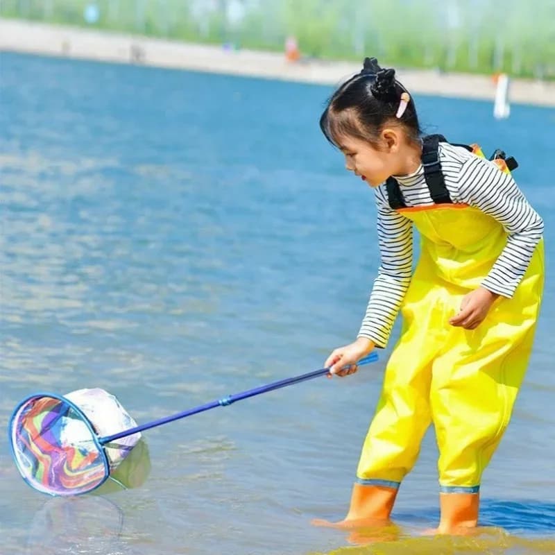 Filet à épuisette enfant fibre de carbone pour pêche aux insectes et papillons en extérieur