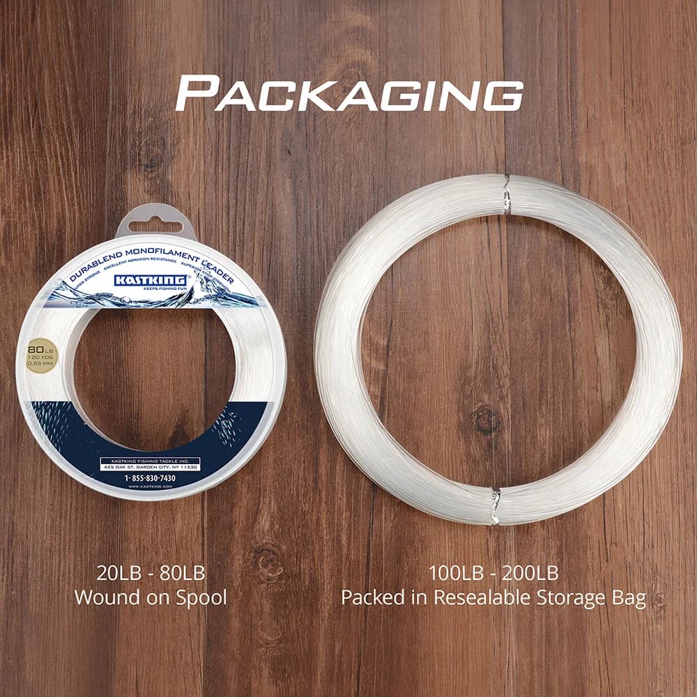 Ligne de pêche monofilament nylon KastKing haute résistance 20-200LB pour bateau et pêche sportive