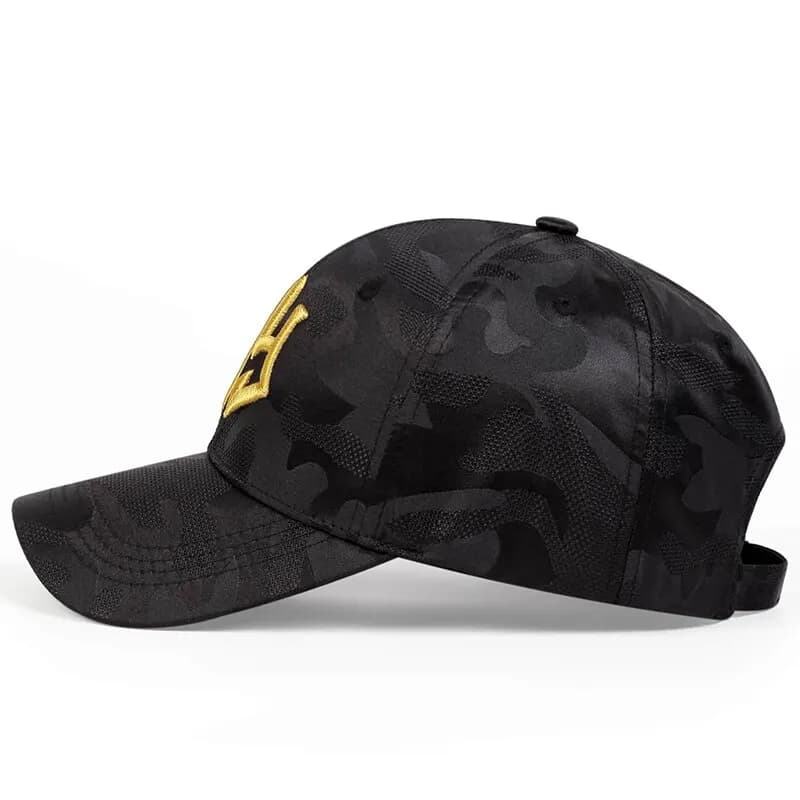 Casquette camouflage pêche brodée unisexe - Protection UV réglable printemps automne