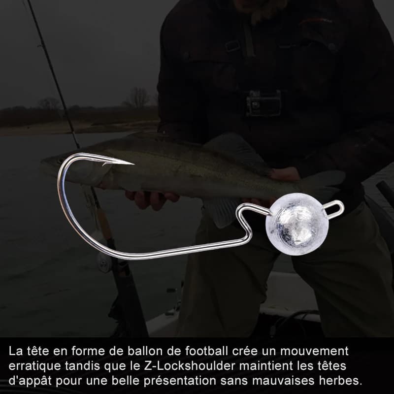 Lot de 10 hameçons Exposed Jig Head 3.5g à 14g MEREDITH - Hameçons pour jigging et appâts