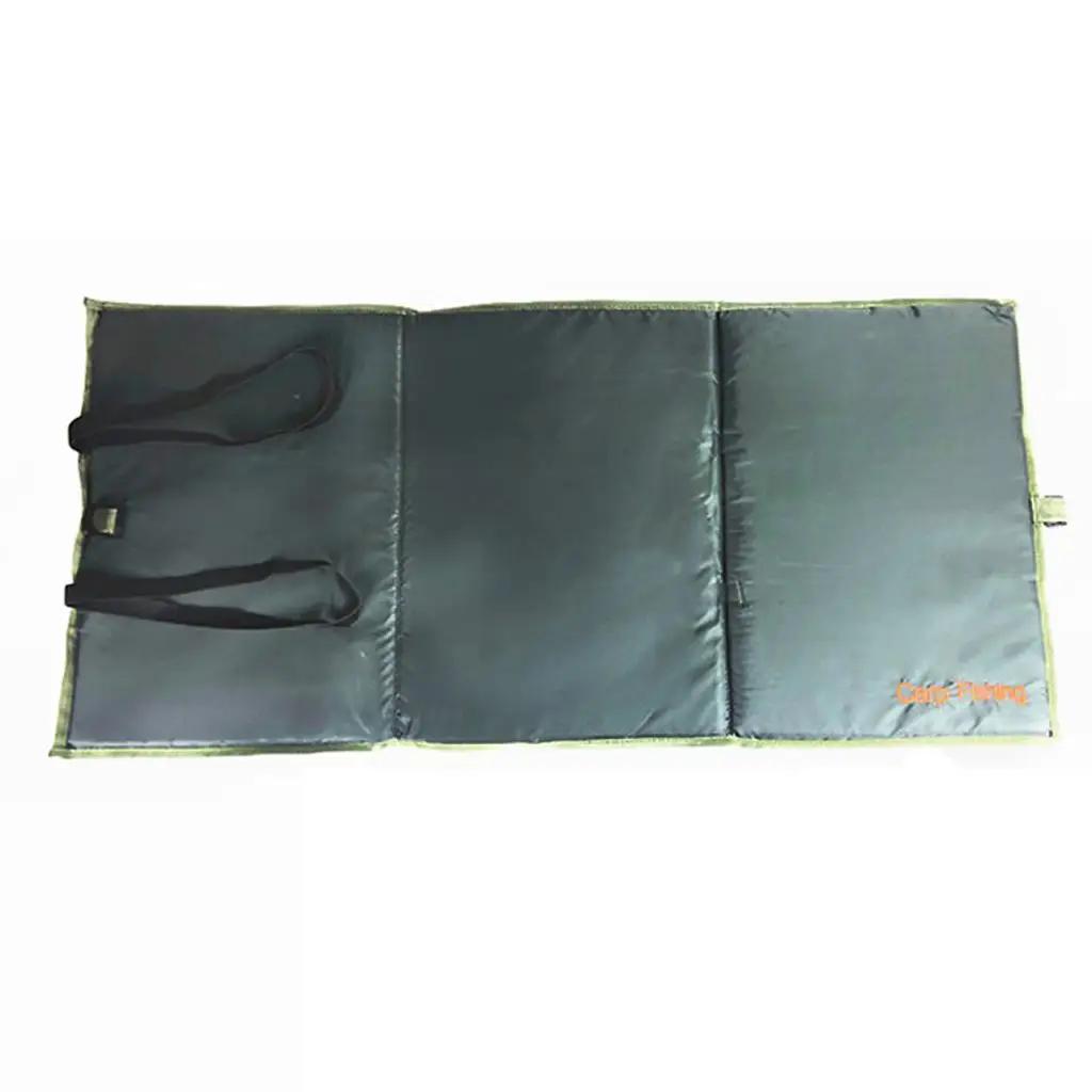Tapis de décrochage pliable vert pour pêche à la carpe - Matériel de pêche pratique et transportable