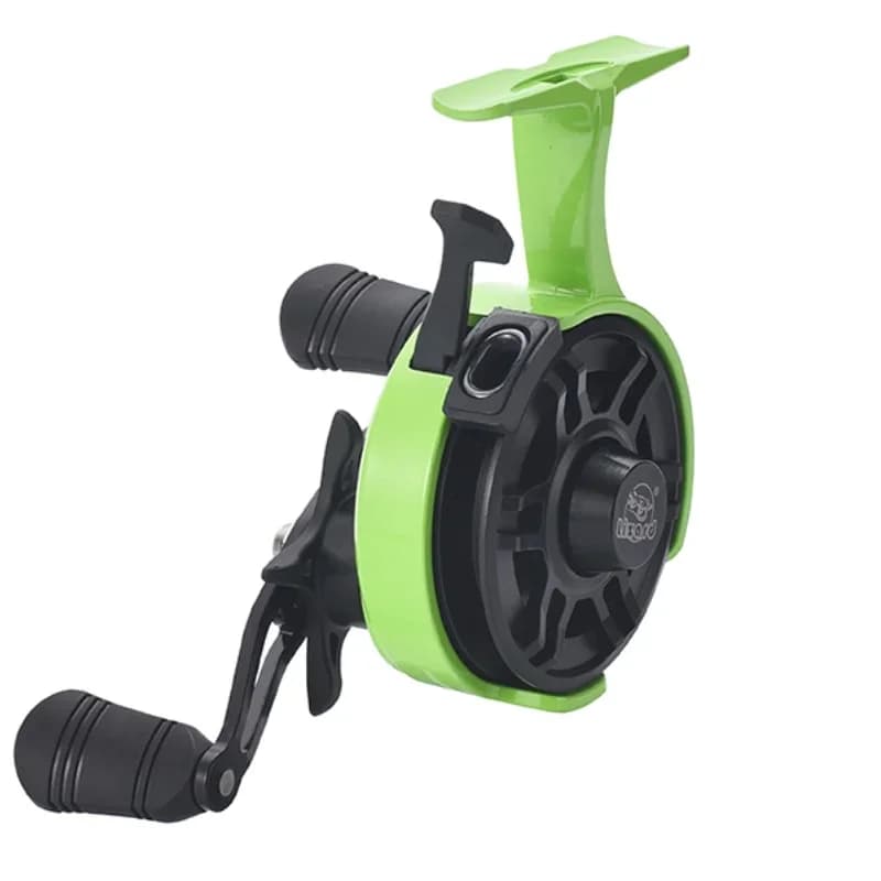 Moulinet pour pêche sur glace Lizard Free runner avec bobine EVA interchangeable métal ou plastique