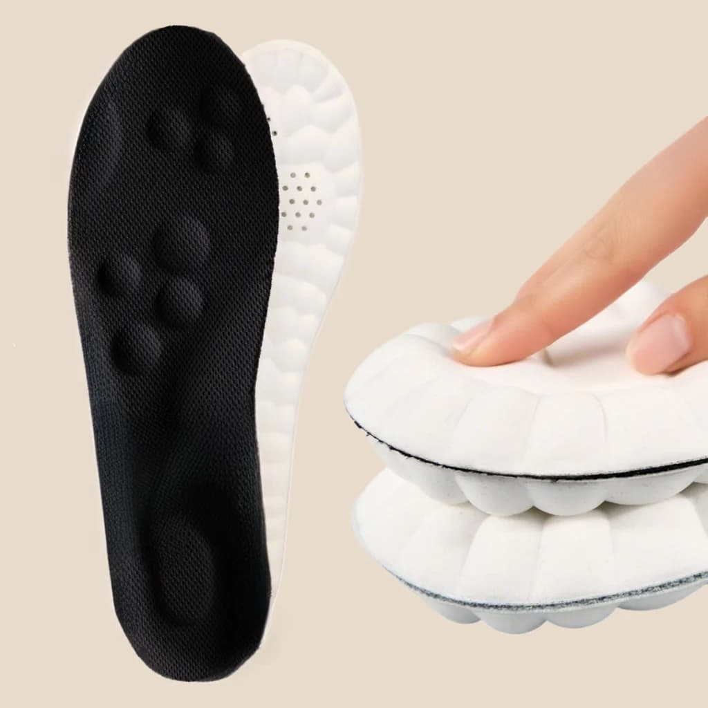 Semelles orthopédiques sport haute élasticité latex support voûte antidérapantes pêche
