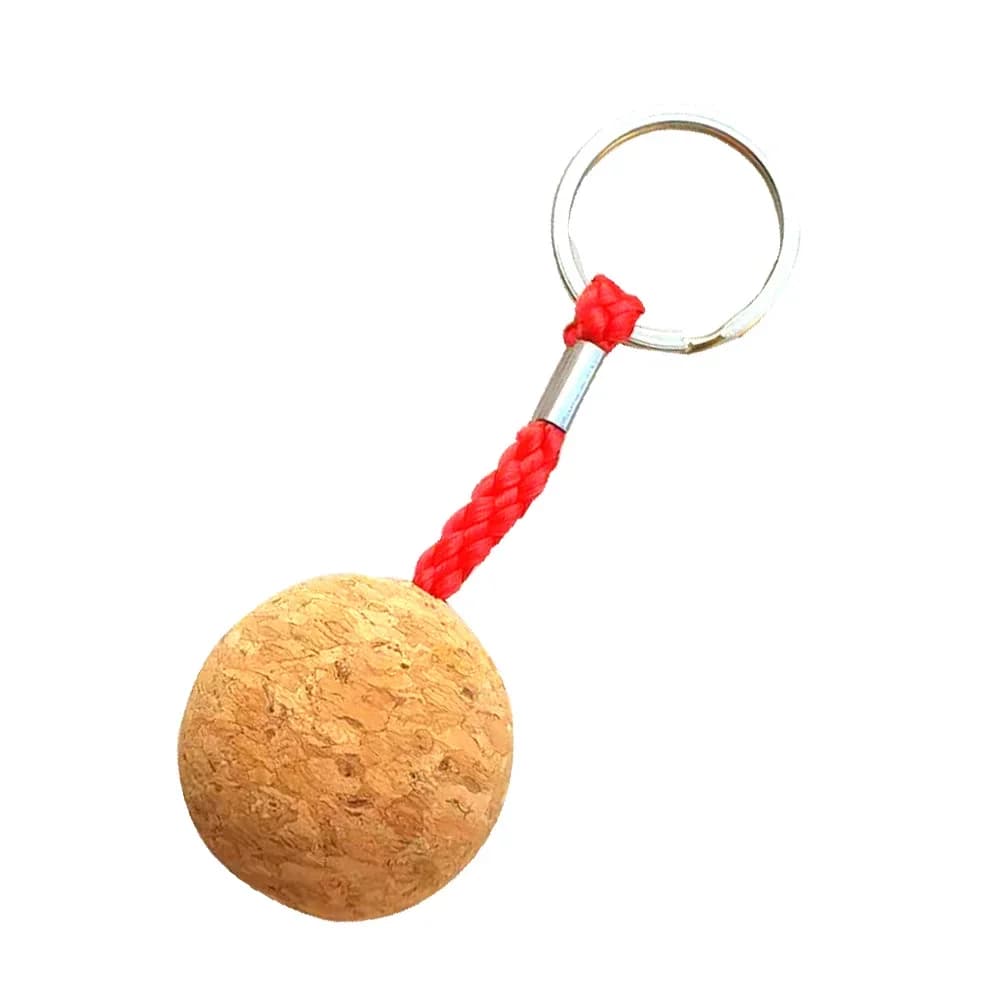Porte-clés flottant liège 3,5cm pour kayak et canoë - Accessoire de pêche léger et insubmersible