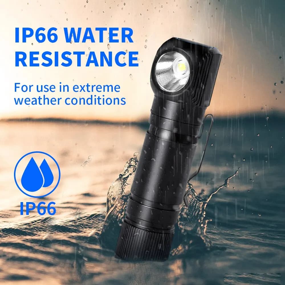 Lampe frontale NATFIRE HS50 rechargeable USB-C - 1000LM avec queue magnétique pour pêche et travail
