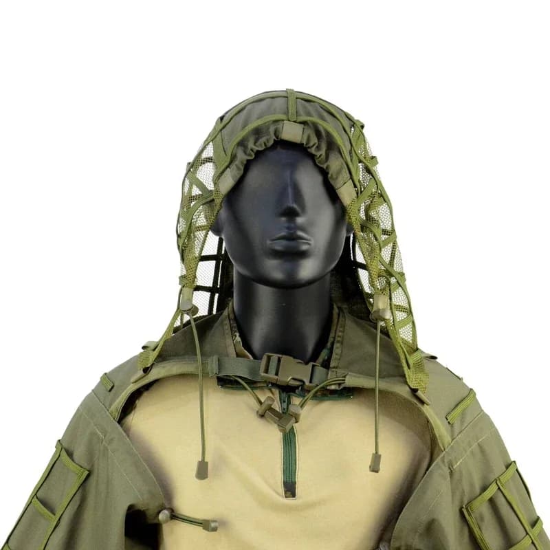 Châle ghillie tactique sniper airsoft - Tenue camouflage combat chasse pêche paintball