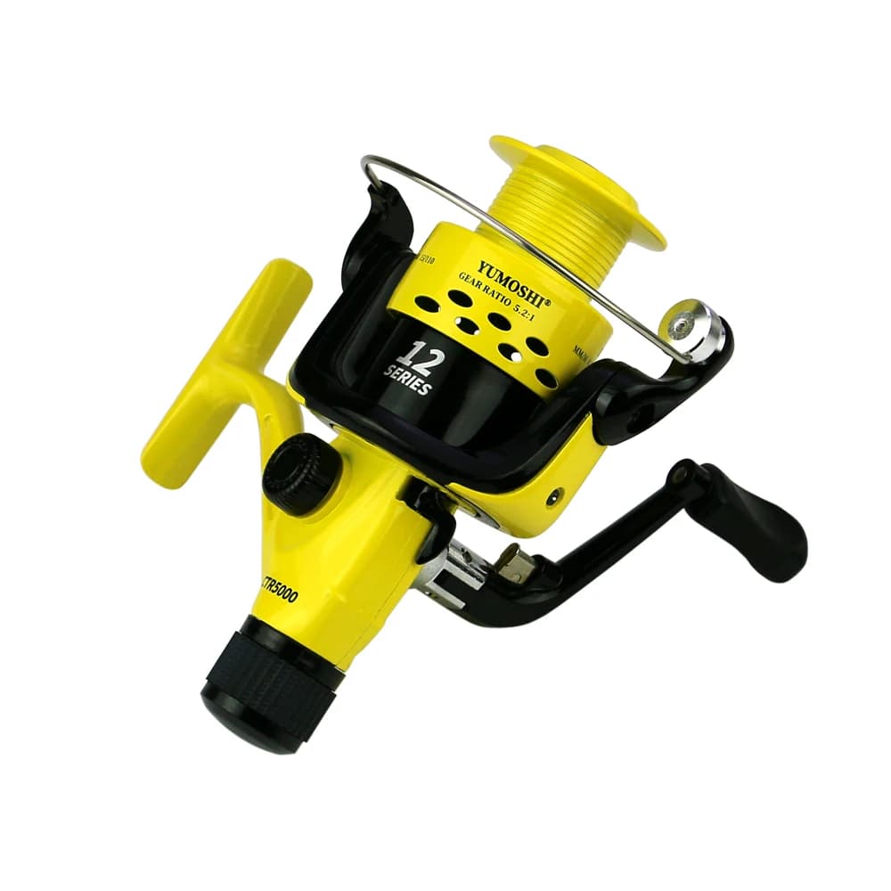 Moulinet Pêche CTR2000-7000 12BB 5.5:1 - Roue Pliante avec Frein Arrière pour Poissons Combatifs