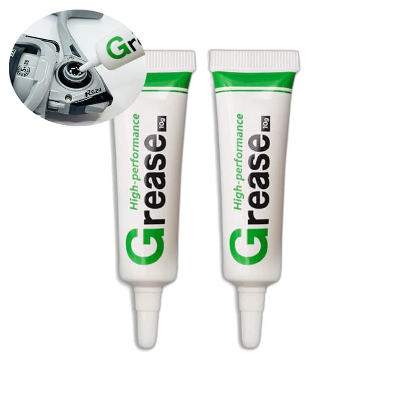 Kit d'entretien mouchettes pêche: huile et graasse 10ml pour nettoyer et lubrifier tous types de moulinets