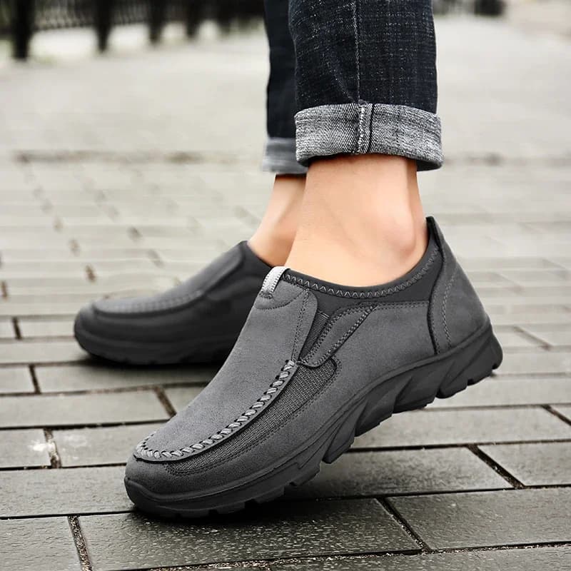 Chaussures casual homme mocassins respirantes sneakers plates confortables rétro pêche loisirs extérieur