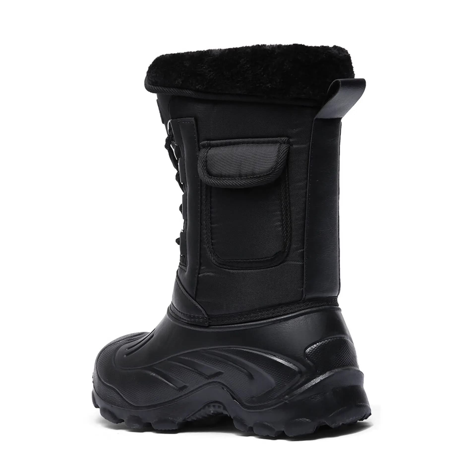 Bottes hiver homme 2026 neige chaudes épaisses polaire imperméables pêche travail extérieur grandes tailles