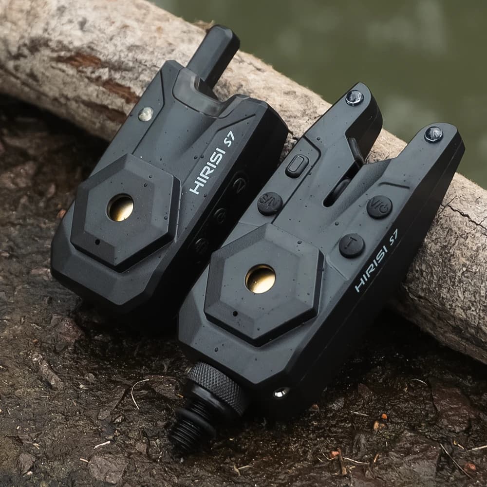 Hirisi alarme de pêche carpe sans fil étanche avec lumière camping - Alerte morsure S7-4D