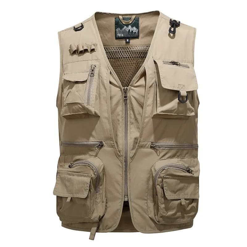 Veste sans manches mode 2025 - Légère et ample - Multi-poches sport - Taille plus 5XL - Respirante outdoor